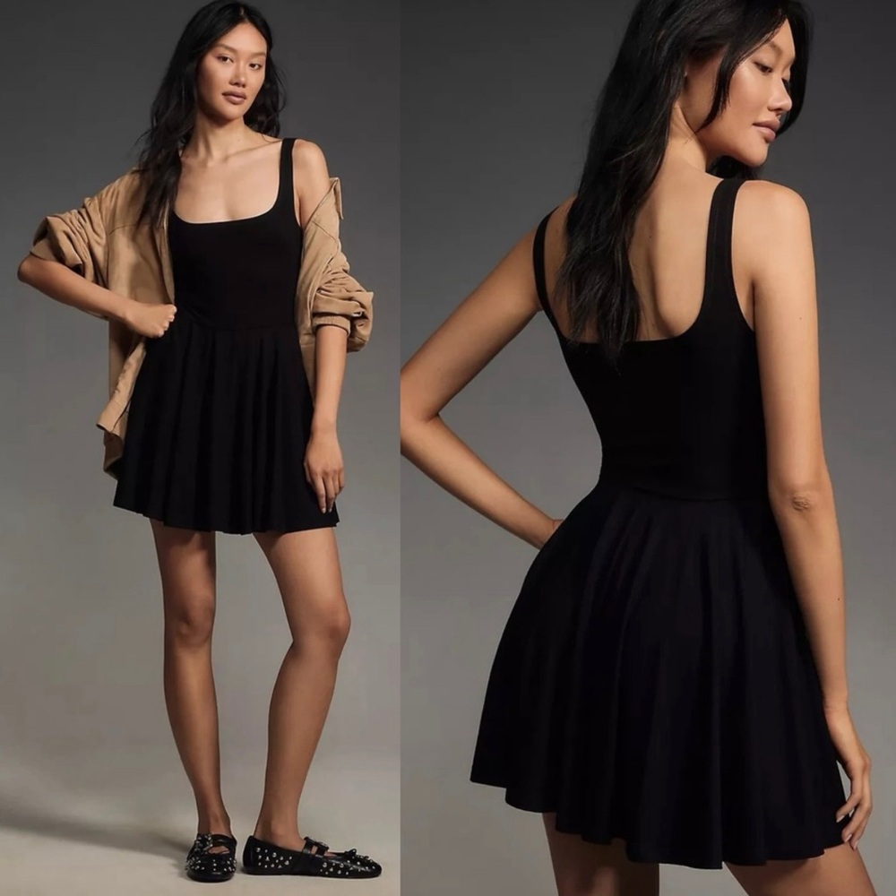 Reformation Dakota Knit Tank Dress Black Size Medium